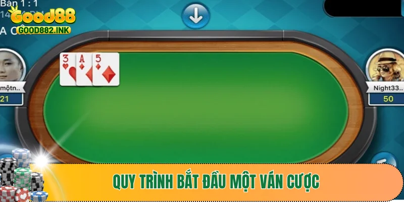 Quy trình bắt đầu một ván cược